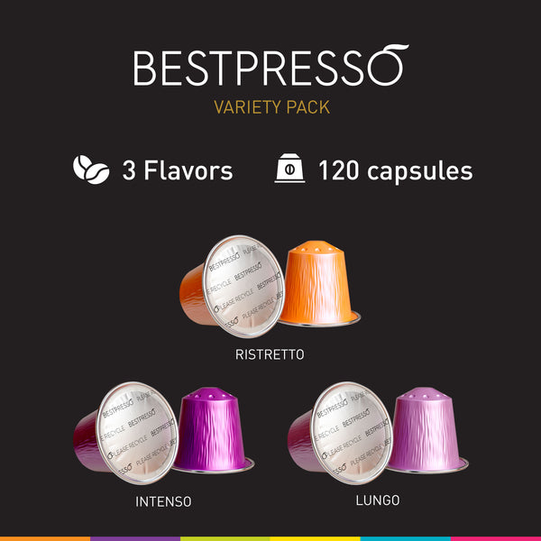 INTENSE VARIETY 3 Flavors - 120 CAPSULES