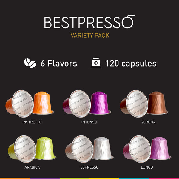 Intense Variety Pack - 120 Aluminum Capsules