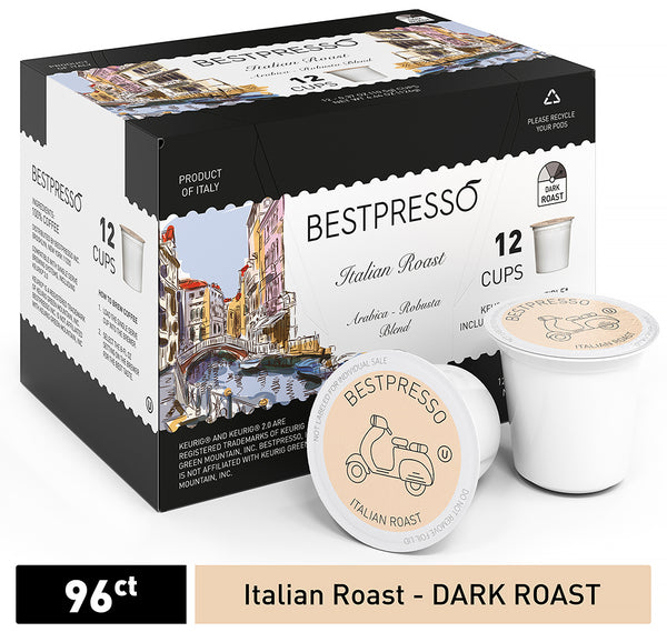 Italian Roast - Dark Roast - 96 Count  (Compatible with 2.0 Keurig Brewers)