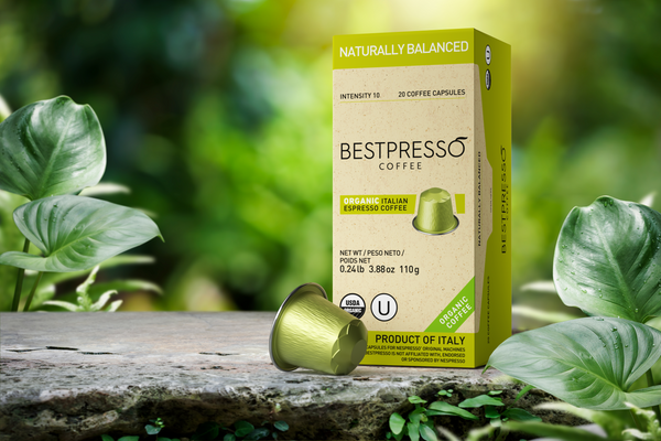 Organic USDA Bestpresso Coffee For Nespresso Original - Naturally Balanced 120 Pods