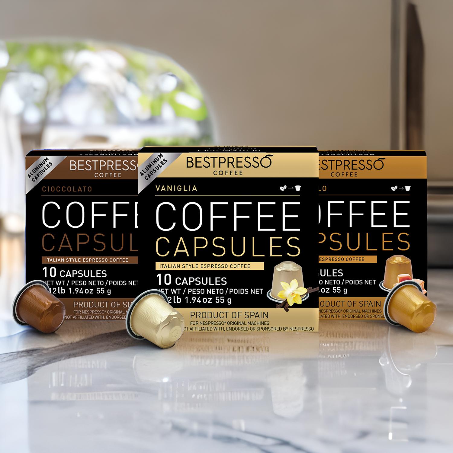 L'OR 100 Espresso Chocolate Nespresso* Compatible Coffee Capsules 10 Packs