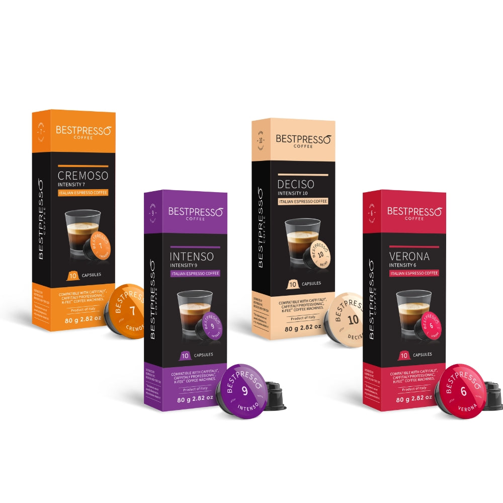 compatible with Starbucks Verismo, Caffitaly, CBTL, K-fee systems